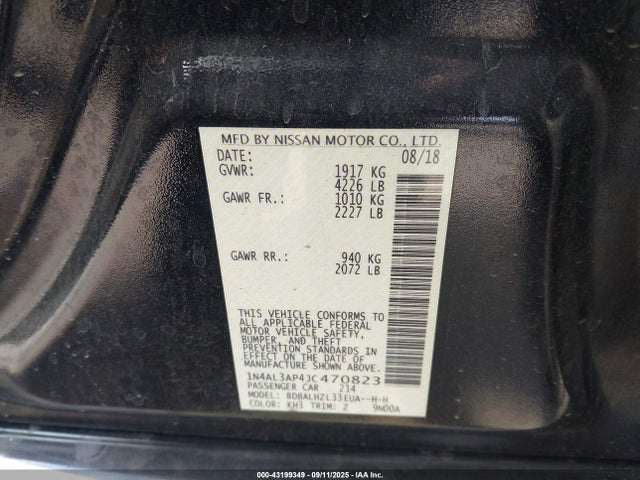 1N4AL3AP4JC470823 Nissan 2018