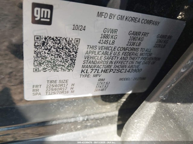 Chevrolet lbp 2025 KL77LHEP2SC143900 Image 9
