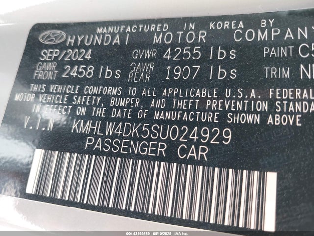 Hyundai t-gdi theta ii 2025 KMHLW4DK5SU024929 Image 9