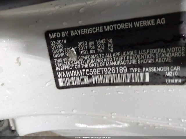 WMWXM7C59ET926189 Mini Hardtop Cooper S