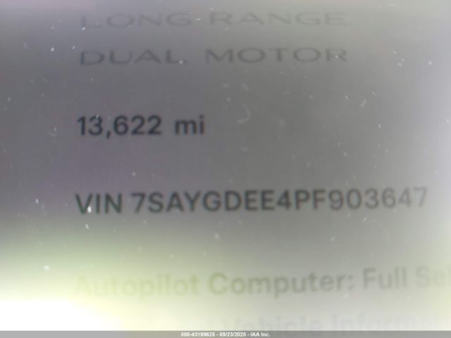 2023 TESLA MODEL Y 7SAYGDEE4PF903647 Photo 6