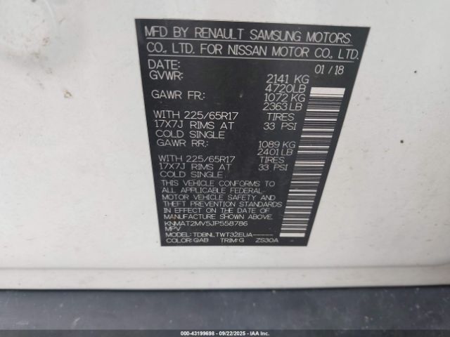 2018 NISSAN ROGUE KNMAT2MV5JP558786 Photo 8