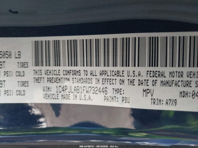 1C4PJLAB1FW732446 Jeep Cherokee