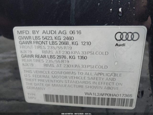 2017 AUDI Q5 WA1L2AFP0HA017365 Photo 8