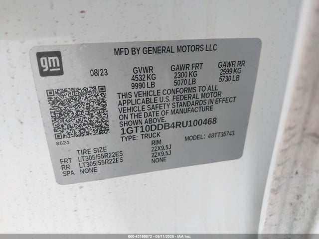 1GT10DDB4RU100468 GMC xrl + eti