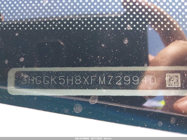 3HGGK5H8XFM729940 Honda l15b1