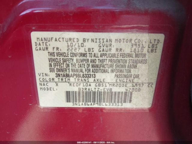 2011 NISSAN SENTRA 3N1AB6AP9BL633313 Photo 8