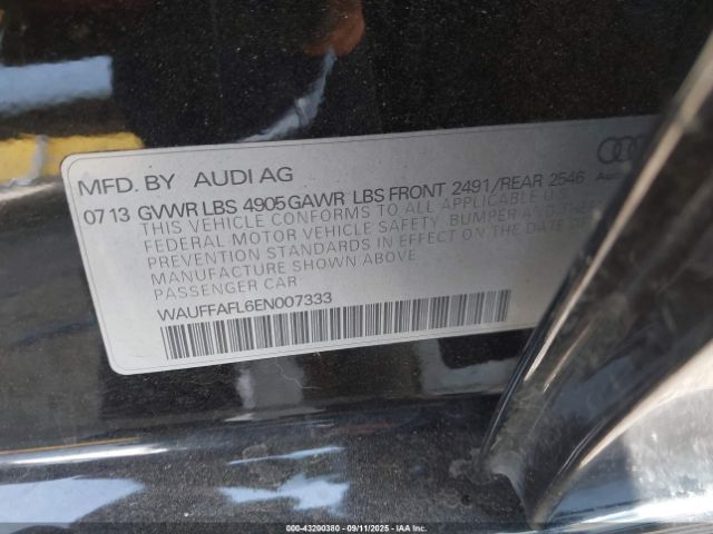 2014 AUDI A4 WAUFFAFL6EN007333 Photo 8