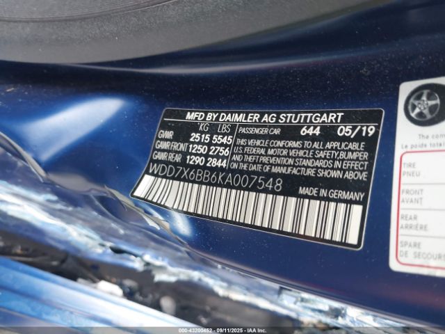 2019 MERCEDES-BENZ AMG GT 53 4-DOOR COUPE WDD7X6BB6KA007548 Photo 8