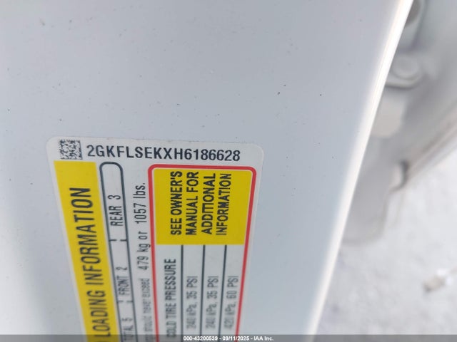 2GKFLSEKXH6186628 GMC lea - sidi: spark ignited direct injection, e85 max, alum