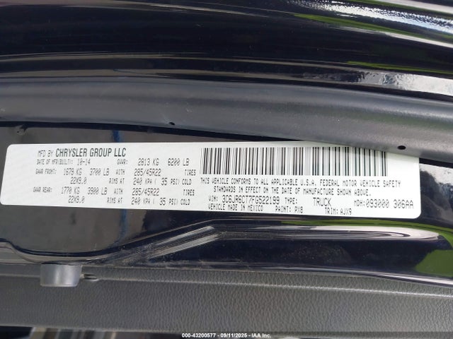 RAM 2015 2015 3C6JR6CT7FG522199 Image 9