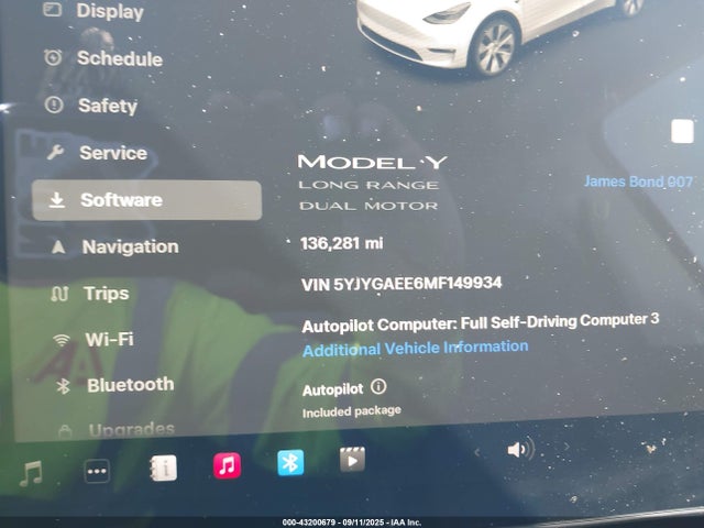 2021 TESLA MODEL Y 5YJYGAEE6MF149934 Photo 6