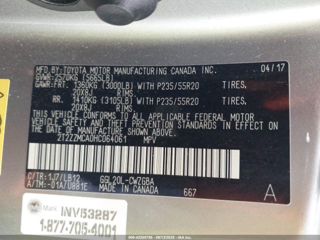 2017 LEXUS RX 350 2T2ZZMCA0HC064061 Photo 8