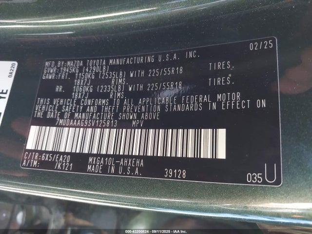 Toyota Corolla Cross Xle 2025 7MUDAAAG9SV125813 Image 9