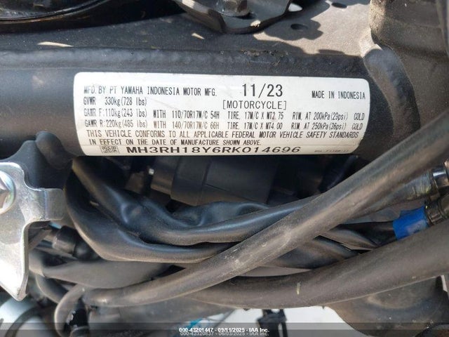 MH3RH18Y6RK014696 Yamaha Yzfr3 A