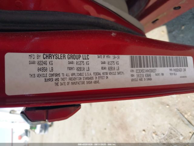 2010 CHRYSLER 300 2C3CA5CVXAH330227 Photo 8