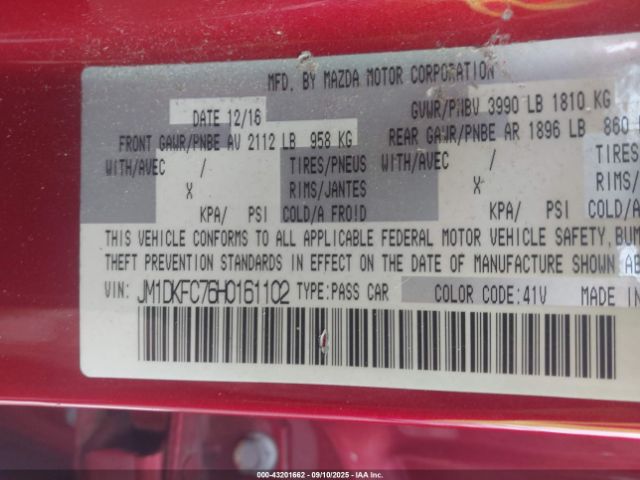 2017 MAZDA CX-3 JM1DKFC76H0161102 Photo 8