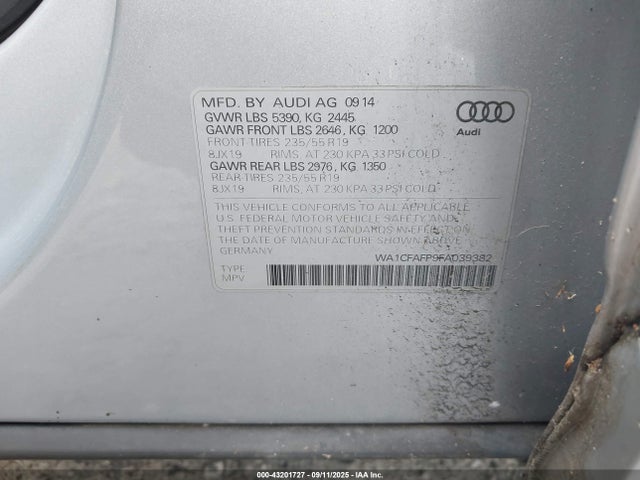 2015 AUDI Q5 WA1CFAFP9FA039382 Photo 8