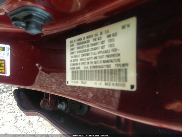 3CZRM3H54GG717823 Honda k24w9/k24v1