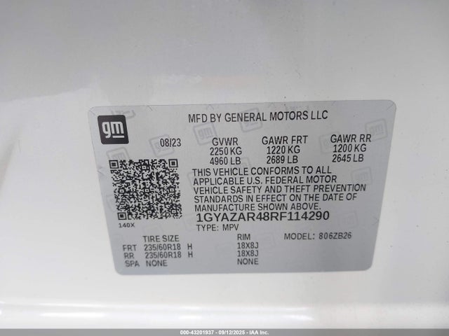 2024 CADILLAC XT4 1GYAZAR48RF114290 Photo 8