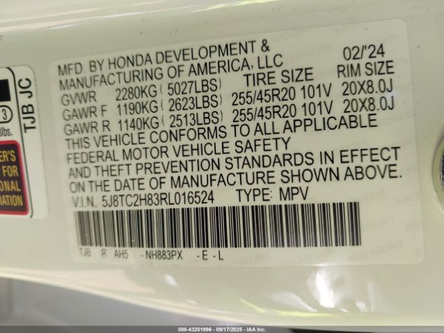 2024 ACURA RDX 5J8TC2H83RL016524 Photo 8