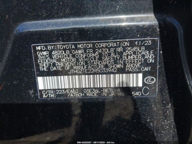 2024 LEXUS IS 350 JTHGZ1E22R5033942 Photo 8