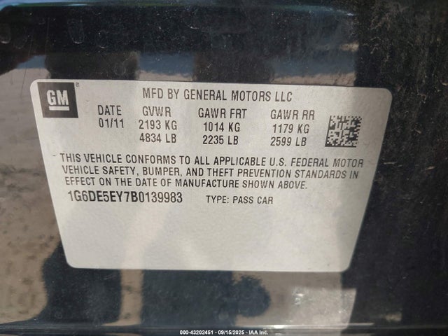 2011 CADILLAC CTS 1G6DE5EY7B0139983 Photo 8