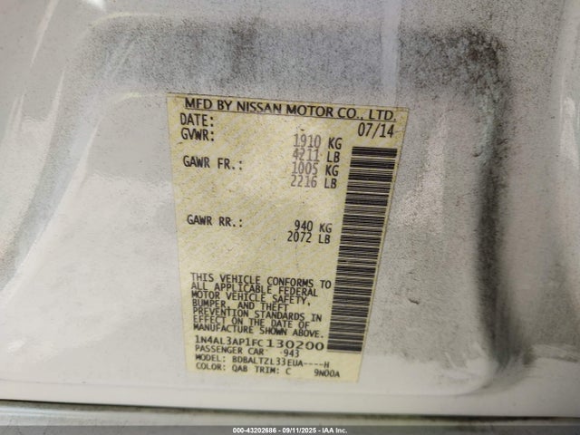 Nissan 2015 2015 1N4AL3AP1FC130200 Image 9