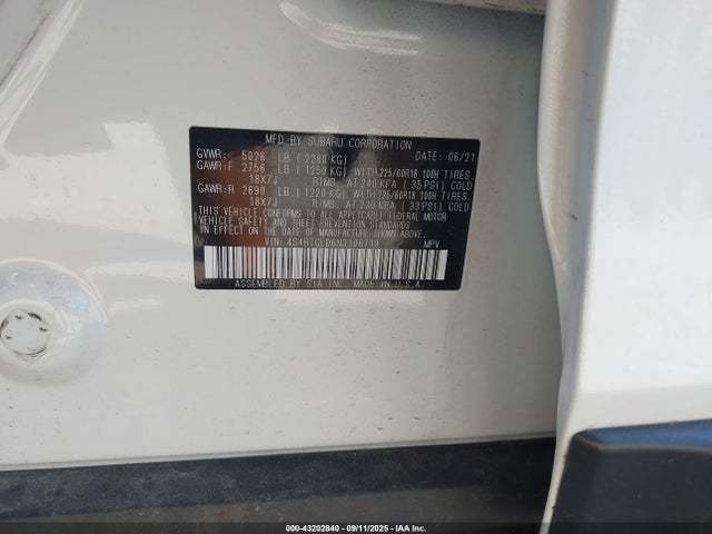 4S4BTGLD6N3106719 Subaru na, u4