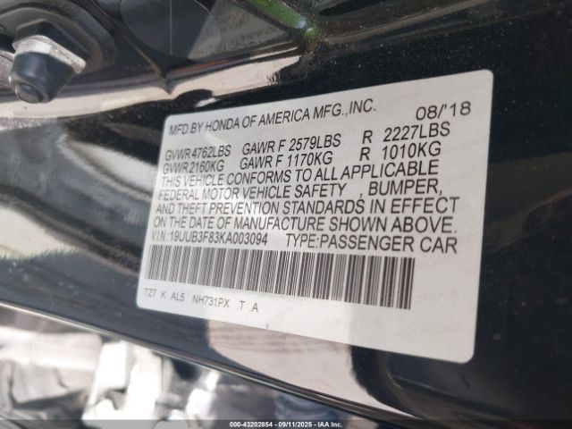 2019 ACURA TLX 19UUB3F83KA003094 Photo 8