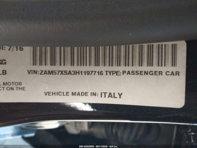 2017 MASERATI GHIBLI ZAM57XSA3H1197716 Photo 8