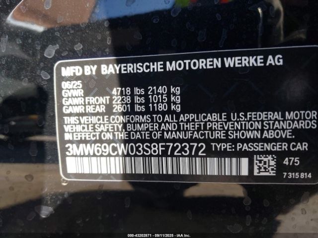 2025 BMW 3 SERIES 3MW69CW03S8F72372 Photo 8
