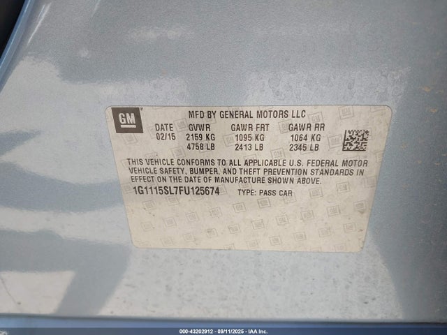 1G1115SL7FU125674 Chevrolet lkw