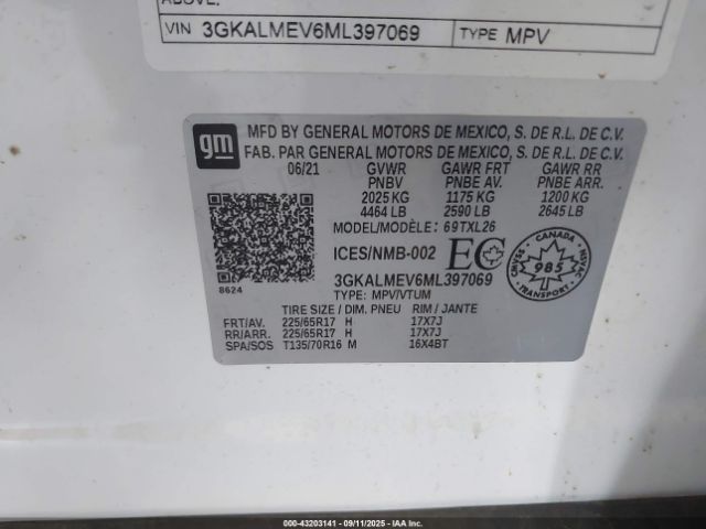 2021 GMC TERRAIN 3GKALMEV6ML397069 Photo 8