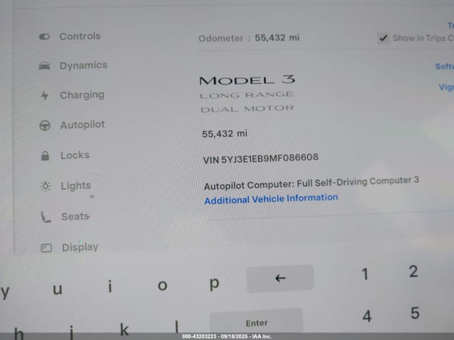 Tesla 2021 2021 5YJ3E1EB9MF086608 Image 7