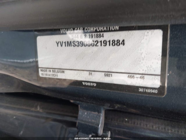 2006 Volvo S40 2.4i მანქანა იყიდება აუქციონზე, vin: YV1MS390862191884, აუქციონის ნომერი: 43203402