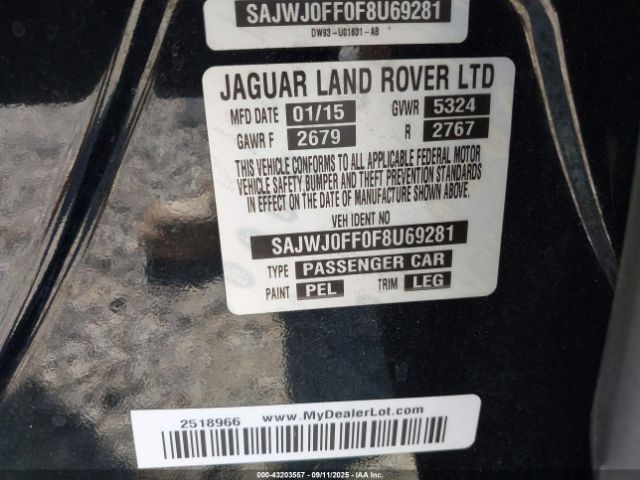 2015 JAGUAR XF SAJWJ0FF0F8U69281 Photo 8