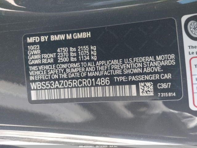 2024 BMW M4 WBS53AZ05RCR01486 Photo 8