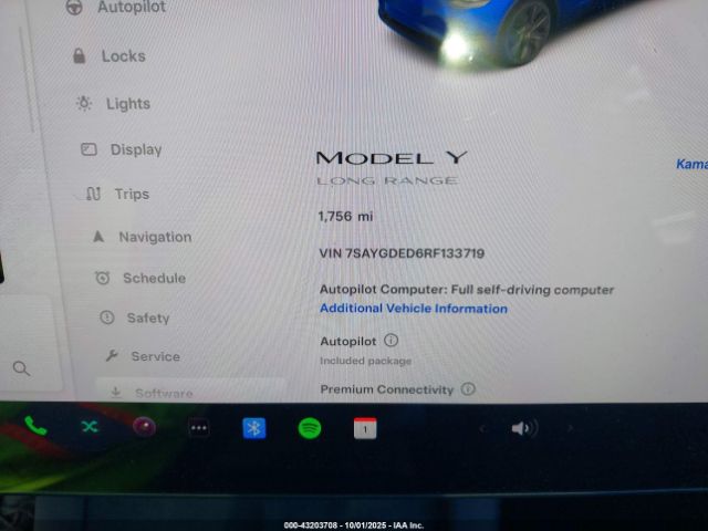 2024 TESLA MODEL Y 7SAYGDED6RF133719 Photo 6