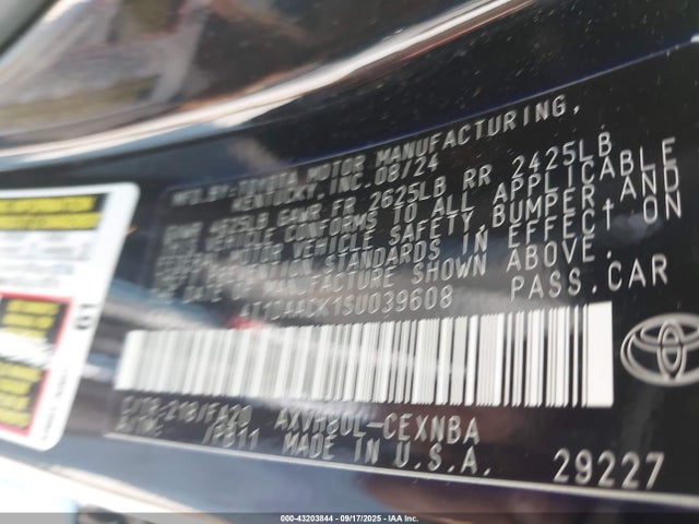 Toyota a25a-fxs 2025 4T1DAACK1SU039608 Image 9