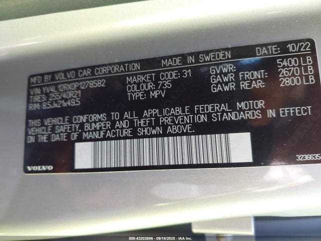 YV4L12RX0P1278582 Volvo b4204t