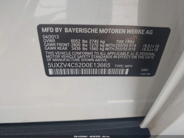 2013 BMW X5 5UXZV4C52D0E13665 Photo 8