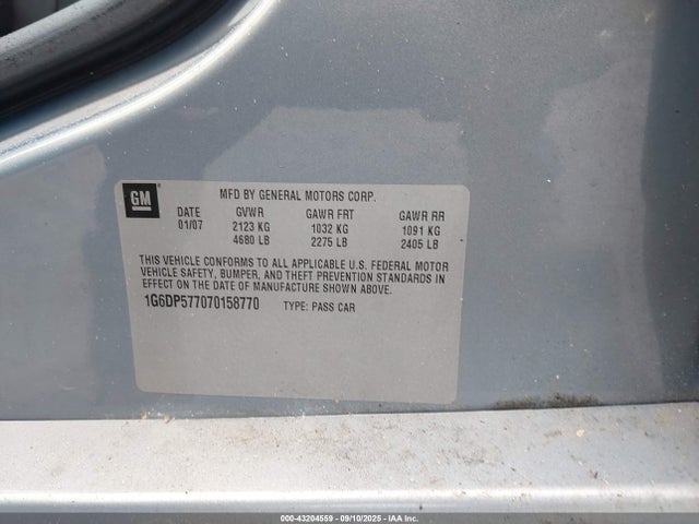 2007 CADILLAC CTS 1G6DP577070158770 Photo 8