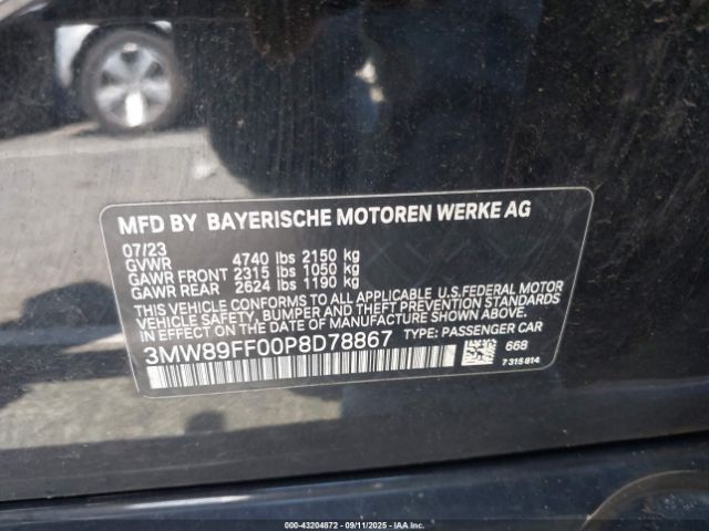 2023 BMW 330I 3MW89FF00P8D78867 Photo 8