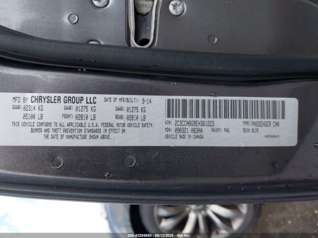 2014 CHRYSLER 300 2C3CCABG9EH361223 Photo 8