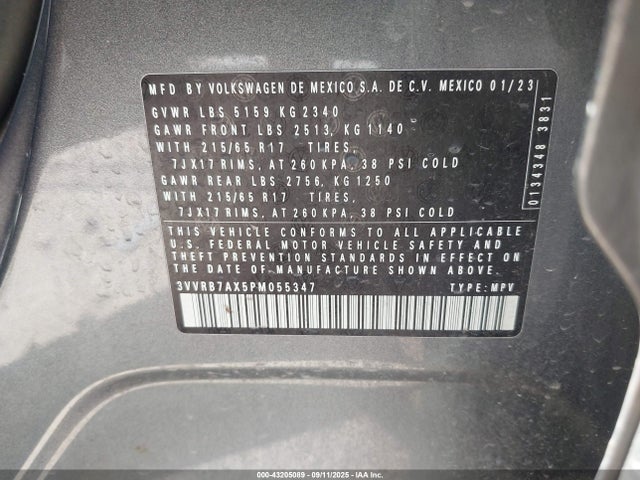 Volkswagen tsi 2023 3VVRB7AX5PM055347 Image 9