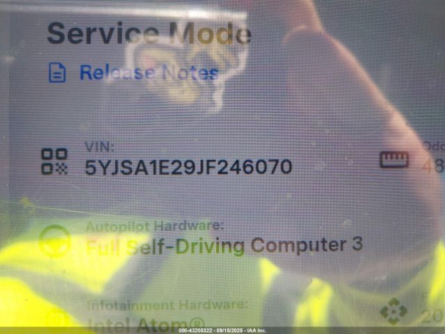 2018 TESLA MODEL S 5YJSA1E29JF246070 Photo 8