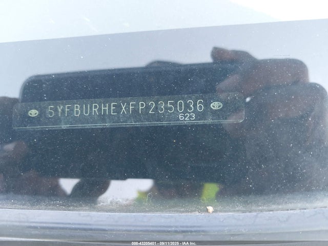 5YFBURHEXFP235036 Toyota 2zr-fe