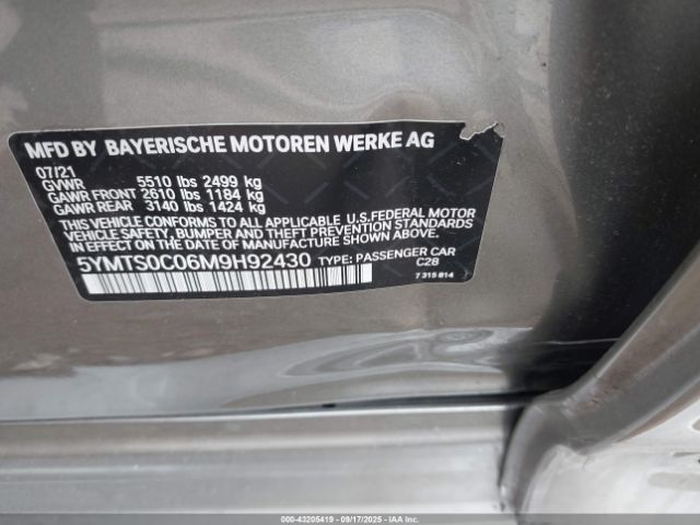 2021 BMW X3 M 5YMTS0C06M9H92430 Photo 8