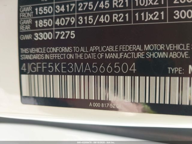 2021 MERCEDES-BENZ GLS 450 4JGFF5KE3MA566504 Photo 8